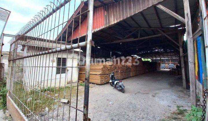 Gudang Ujung Harapan Hitung Tanah Saja, Lokasi Pinggir Jalan di Bekasi 2