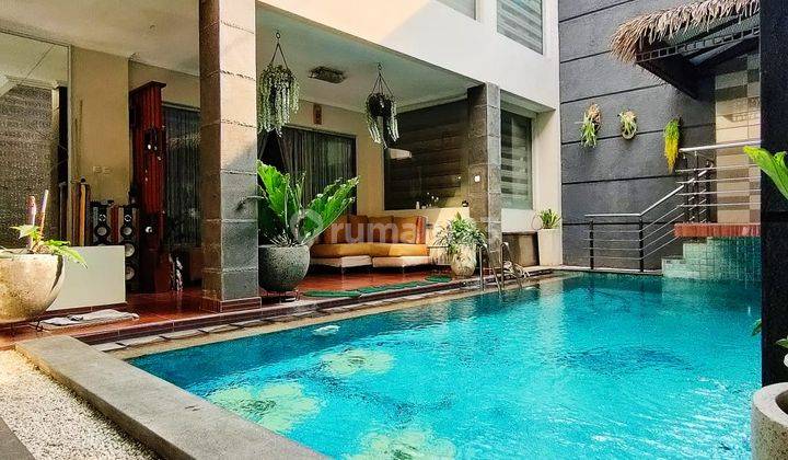 Dd180 Rumah Cipayung Full Furnished Private Pool Jakarta Timur 1