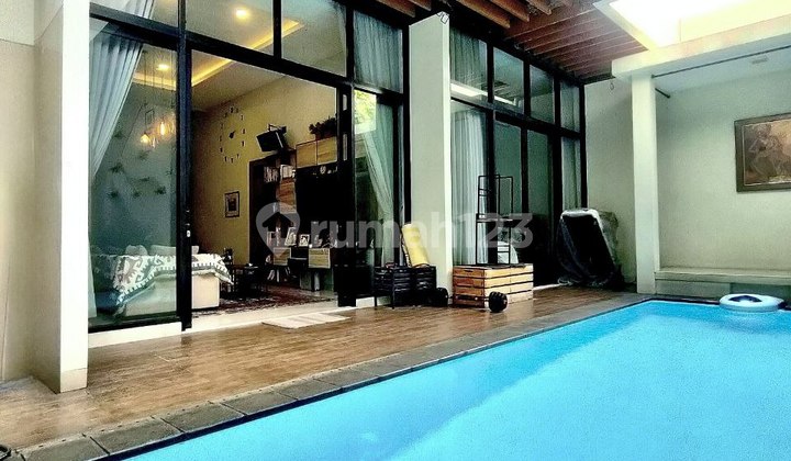 Dd351 Rumah Mewah Hoek Private Pool Ceger Cipayung Jakarta Timur