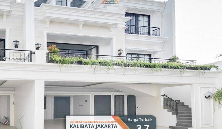 Ready 3Lt Townhouse Modern Strategis Kalibata Jakarta Selatan Tol 1