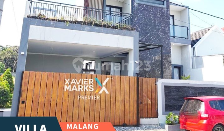 Rumah Villa Semi Furnish dengan Private Pool di Karangploso Malang