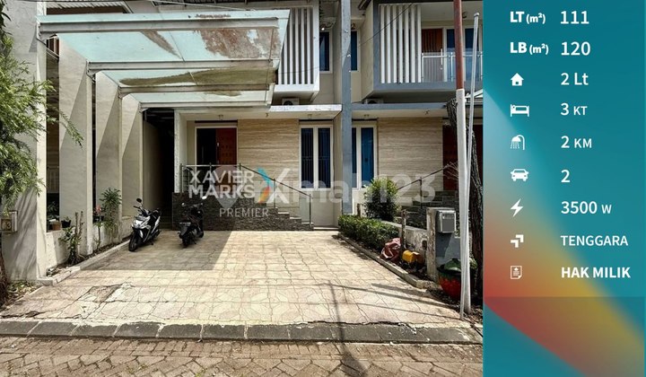 Rumah 2 Lantai Selangkah ke UB di Griyashanta Malang