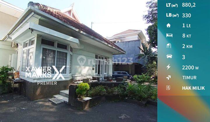 Rumah Jalan Raya Ijen Malang Bangunan Terawat Siap Huni 1