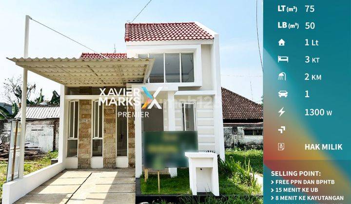 Rumah Baru Gress Minimalis Murah di Sarangan Malang