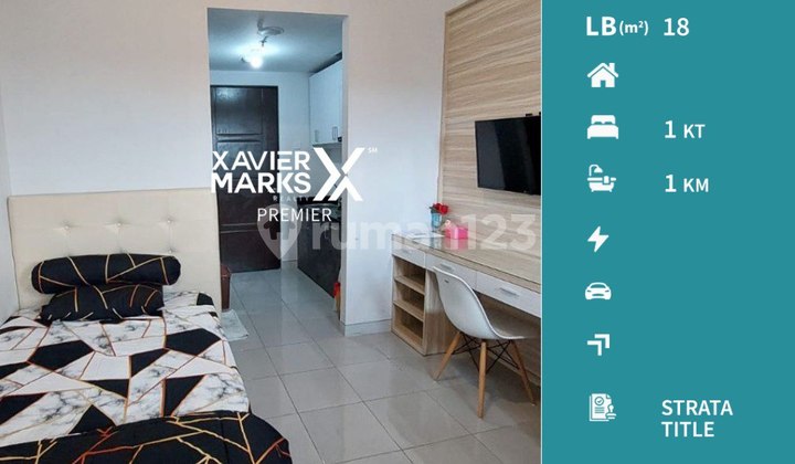 Studio Type Furnished Apartment in Begawan Malang