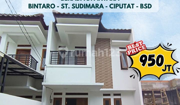 353 Rumah Baru 2 Lt Cantik dan Strategis Dalam Cluster di Ciputat