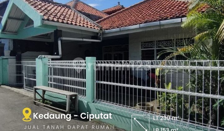 825 Old House 2 Floors Suitable for Building Boarding Houses in Kedaung - Ciputat