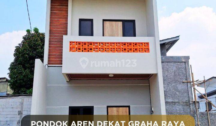 471 Rumah Murah 2 Lt Model Bali Modern Bayar Cash Di Pondok Aren 1