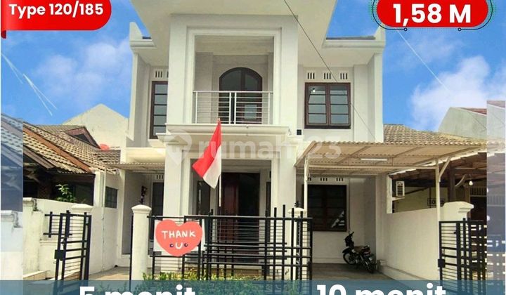 616 Classic 2-Story Houses Full Red Brick Building in Ciputat