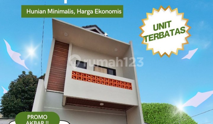 471 Rumah 2 Lt Minimalis Modern dan Strategis Nempel Bintaro 