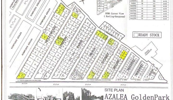 DIJUAL TANAH KAPLING KOMPLEKS ASALEA GOLDEN PARK UKURAN 180 - 1000 M² 2