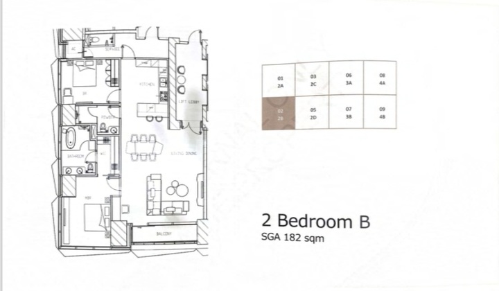 Apartemen Murah Siap Huni 2 Kamar Tidur di Two Sudirman Residence 2