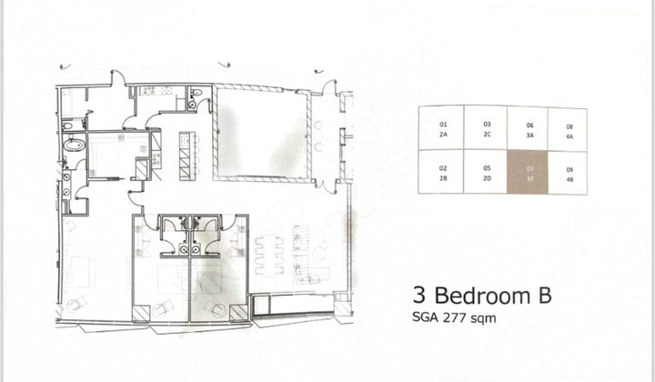 Apartemen Murah Siap Huni 4 Kamar Tidur di Two Sudirman Residence 2