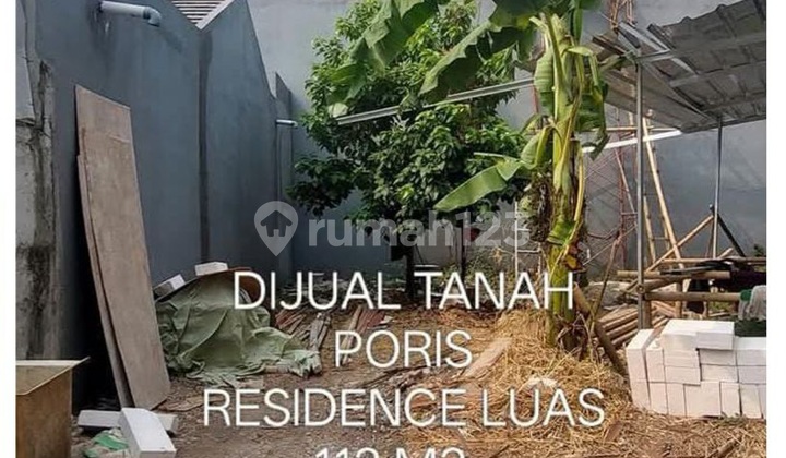 Tanah Murah Bentuk Ngantong Bagus Hadap Barat di Poris Residence