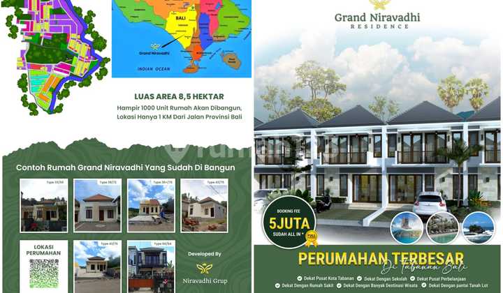 Dijual Rumah Baru Di Bali Grand Niravadhi Tabanan Bali 1