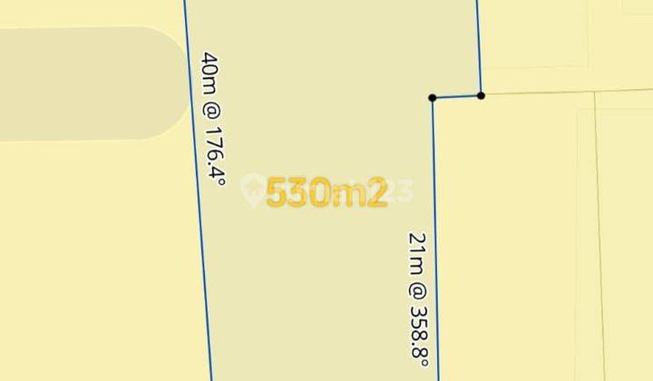 Vacant plot of land for sale in the area of Tukad Badung Renon Denpasar Bali. 1