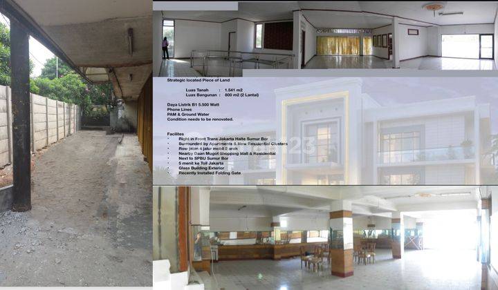 Dijual Atau Disewa Gedung 2 Lantai + Rumah di Daan Mogot 1