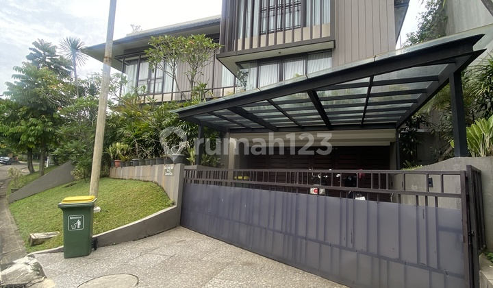 Rumah Hook Mewah Dengan Rooftop View Gunung Dan Basement Dengan Private Pool Shm Di Cluster Taman Parahyangan Golf Sentul City Bogor