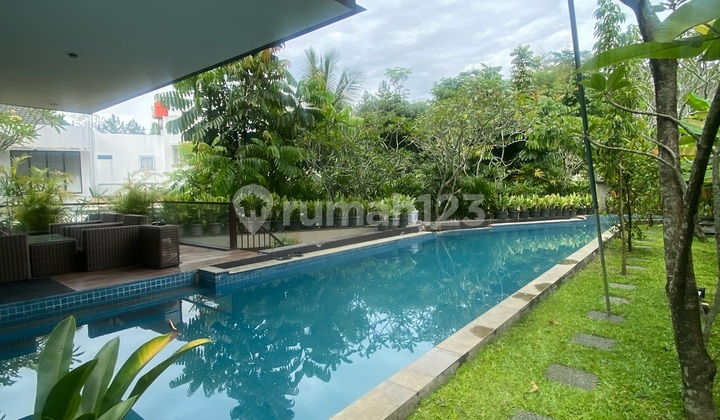 Rumah Hook Mewah dengan Rooftop View Gunung dan Basement dengan Private Pool SHM di Cluster Taman Parahyangan Golf Sentul City Bogor