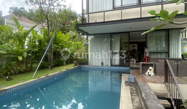 Rumah Hook Mewah dengan Rooftop View Gunung dan Basement dengan Private Pool SHM di Cluster Taman Parahyangan Golf Sentul City Bogor 1