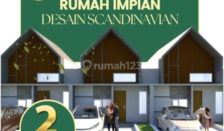 Rumah Konsep Scandinavian Dekat Tol Bomang Dp 2jt All In. 1