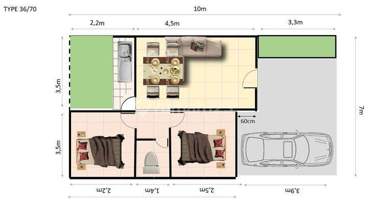 Rumah Murah Hanya 400 Jtan Dekat Stasiun Depok.ev 2