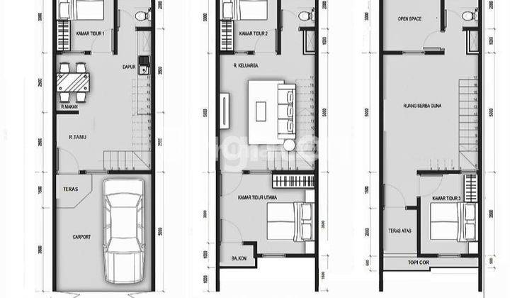 RUMAH BARU 3 LANTAI DI TANJUNG DUREN 2