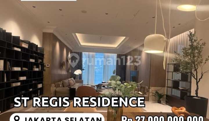 For Sale St. Regis Residence Apartment 355m² 3BR Furnished in South Jakarta For Sale St. Regis Residence Apartment 355m² 3BR Furnished in South Jakarta