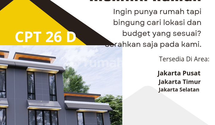 Rumah Dijual Murah di. Cempaka Putih Jakarta . Akses Motor