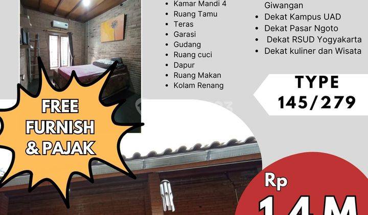 Rumah Siap Huni Dekat Rsud Jogja Free Furnish Dan Pajak 1