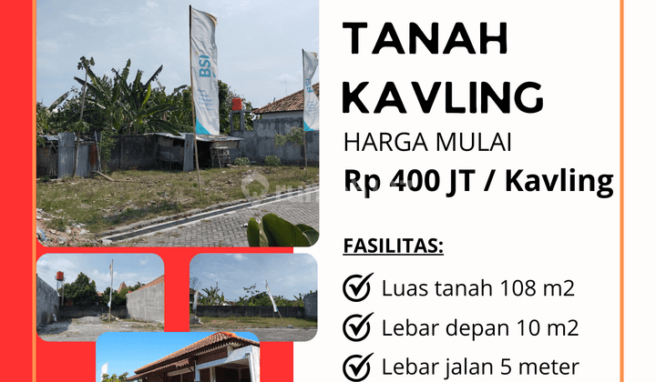 Tanah Kavling Murah di Godean, Potensi Homestay Dan Pendidikan 1