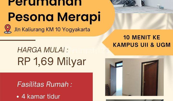 Promo Rumah Mewah 2 Lantai View Merapi Dekat Wisata Kampus 1