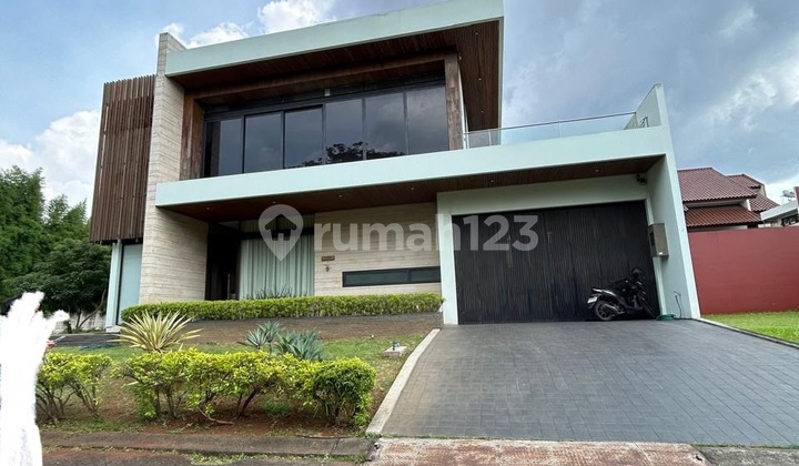 SALE TURUN HARGA Rumah Hoek Sutera Narada Gaya Tropis Minimalis 1