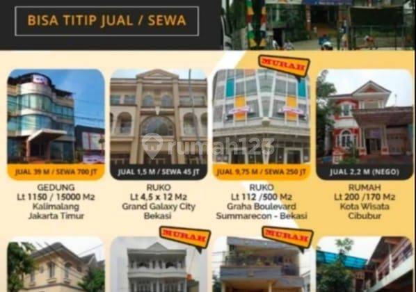 Dijual Rumah Area Elite Villa Galaxy Lt 180/2.650 M Nego Cpt Villa Galaxy Bekasi Selatan  2