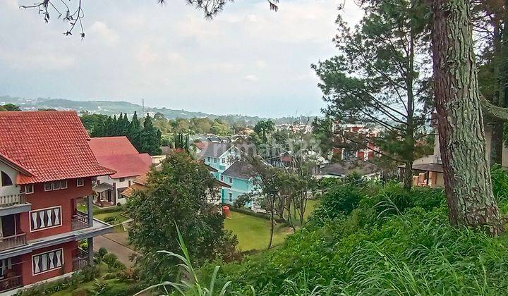 Tanah di Villa istana bunga HGB bentuk downslop view gunung 2