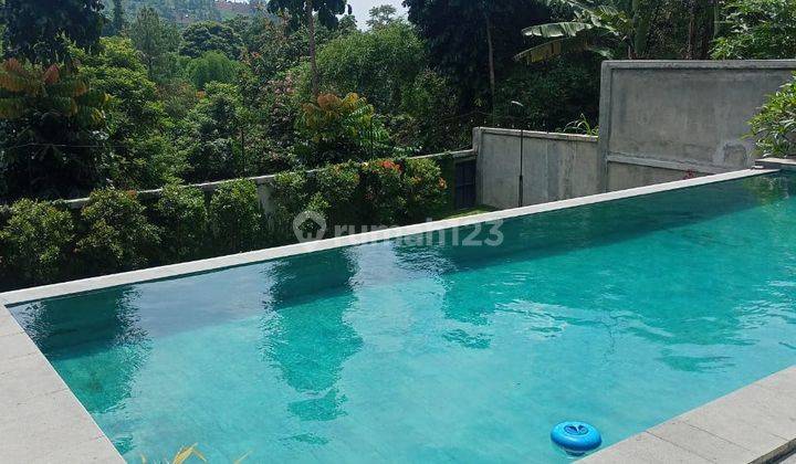 Dijual Rumah Villa Full Furnished di Cimenyan Padasuka Bandung Bagus Ada Kolam Renang Murah 1