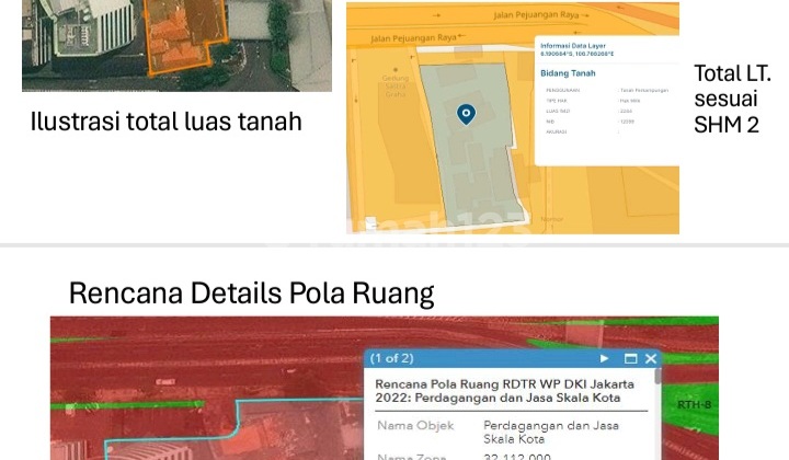 Dijual Tanah 2400m Kebon Jeruk 2