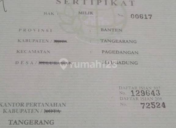 Dijual Tanah Pagedangan Tangerang 2