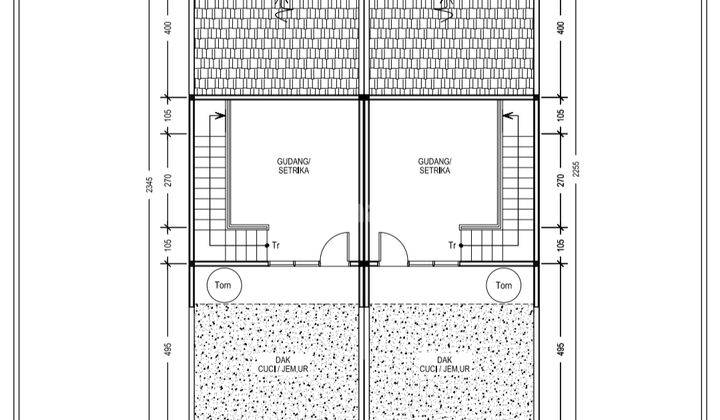 Duri Kepa, Rumah Baru 3 Lantai Uk. 5 X 23,5 Hadap Timur, Jalan 3 Mobil 2