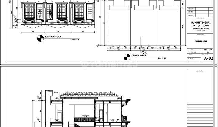 Perum. Green Ville, Rumah Baru Indent Uk. 4 X 20,6 Dan 4,5 X 20,6 Hadap Barat 2