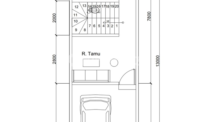 Duri Kepa, Bebas Banjir, Sold Out 1 Unit Rumah Baru Indent 3 Lantai Uk. 4 X 13, Hadap Selatan 2
