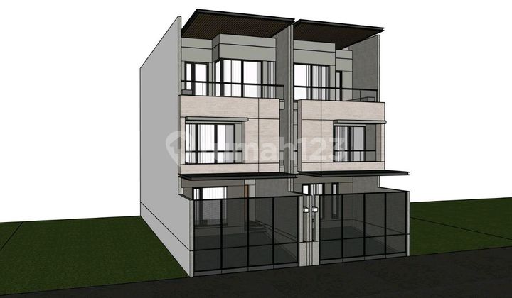Perumahan Green Ville, Rumah Baru 3 Lantai Uk.6x20 Hadap Selatan 2
