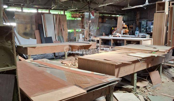 Tanah harga di bawah NJOP Bonus Bangunan Semi Permanent Workshop Mebel di Duren Sawit 2