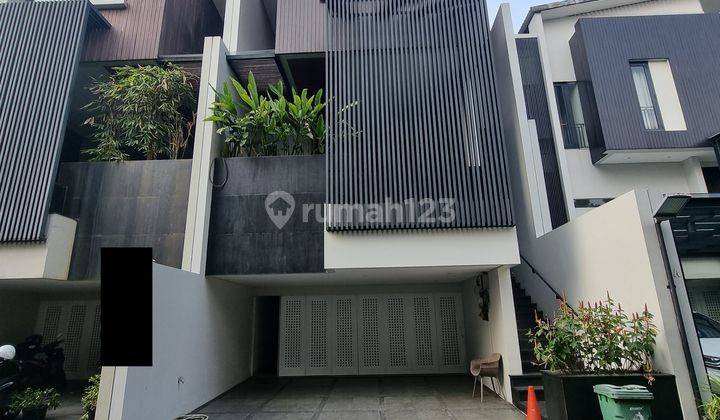 Modern House At Cipete Minimalist Theme 3 Storey With Terrace 2