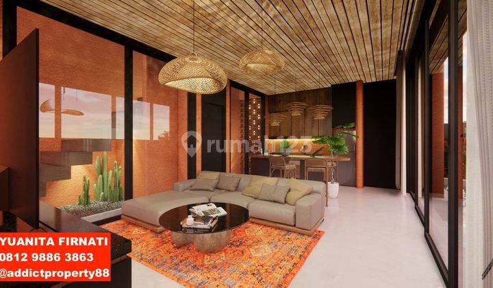 Brand New Villa Furnished at Canggu Perfect Distance Freehold SHM 1