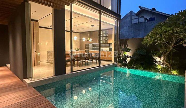 Price Drop Brand New Furnished Modern Tropical House At Scbd 2