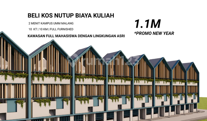 Rumah Kos 2 Menit Kampus Umm Malang SHM Bangunan Baru Rumah Kos 2 Menit Kampus Umm Malang SHM Bangunan Baru