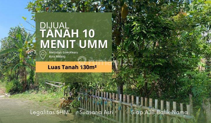 Tanah 10 Menit Kampus Umm Malang, SHM Siap Bangun Rumah Premium  1