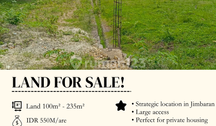 For Sale Jimbaran Land Plot Starting from 1 Are Suitable for Housing