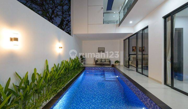 Dijual villa modern minimalis area Canggu Padonan Tibubeneng Kuta Utara Bali 1